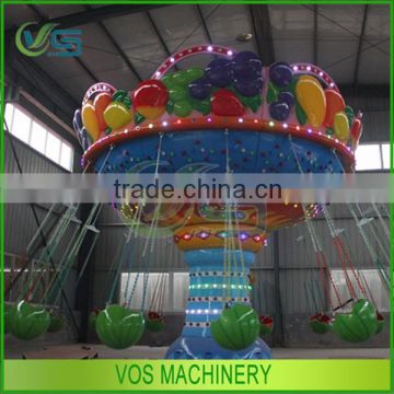 Entertainment park rides fruit flying chair hot sale, watermelon theme fruit flying chair rides