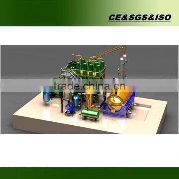High quality black waste oil distillation machine