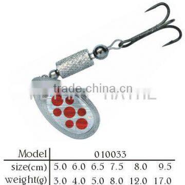 Spinner bait metal lure