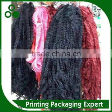 100% POLYESTER ORANZA RIBBON MADE WRINKLED TAPE FOR DECORATION