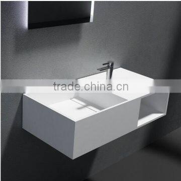 Solid surface hand wash basin ,wall hung basin sink,wall mounted bathroom wash face basin,Artificial Stone Washing Basin