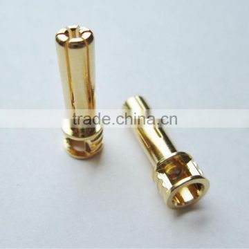 5mm bullet with flat-top with window -5mm golden bullet connector