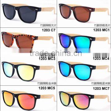 MR WOOD bamboo sunglassess100% Recyclable Bamboo made polarized colorful bamboo sunglasses natural bamboo eyewear