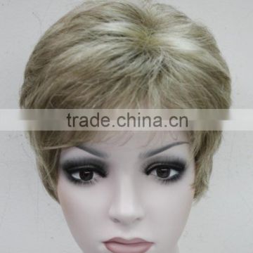 Europe Blonde Mixed Short Natural Daily Wig N522