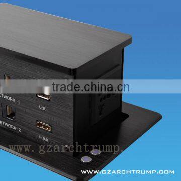 CE RoHS FCC Motorized Tabletop Pop up Socket for Conference Table photo-2