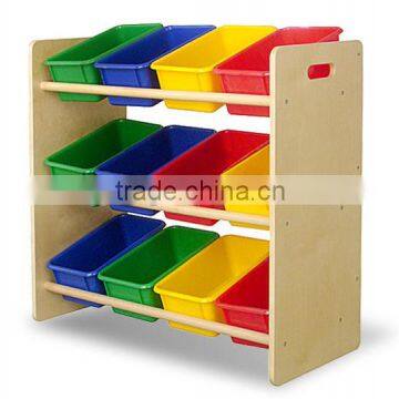 Kindergarden Birch Plywood Toy Cabinet