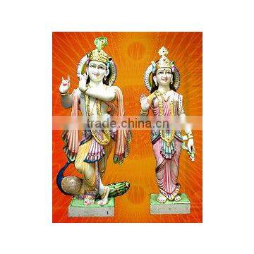 Lord Radha Krishna Marbles Statue Hindu God Statue Indian God Statue