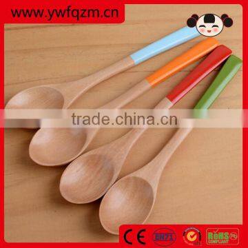 colourful wooden honey novelty tea spoon