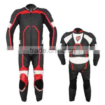 Motorbike leather suit/motorcycle racing custom suit