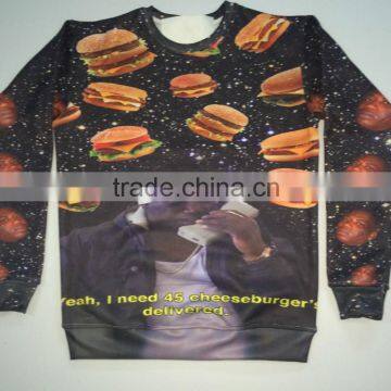 2015 hot style sublimation sweatshirts sweaters