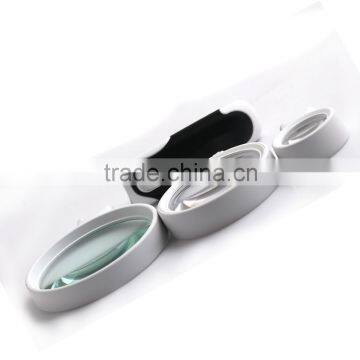 BIJIA LED Illuminated HandheldMagnifier Magnifying Glass With Interchangeable Lenses - 2.5X 5X and 16X Magnification photo-3
