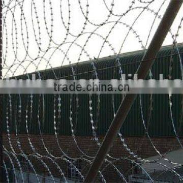 High Tensile Galvanized Sharp Razor Barbed Wire for Highway Guardrail