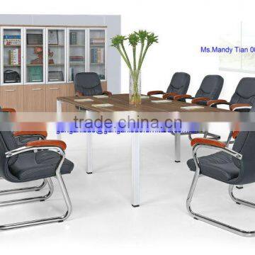 2014 new designed office conference chair in melamine material with six legs D-406