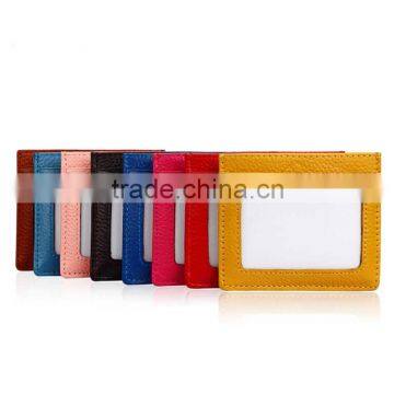 Genuine Leather Card Holder Simple Card Wallet photo-3