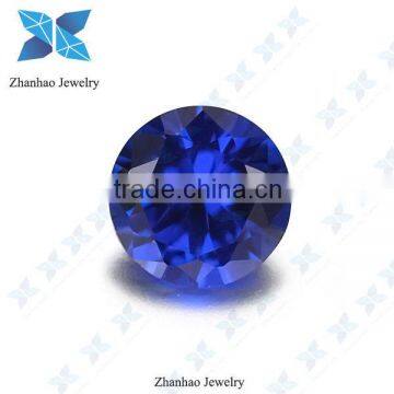 wholesale buyer of semi precious stones round synthetic blue spinel 113#