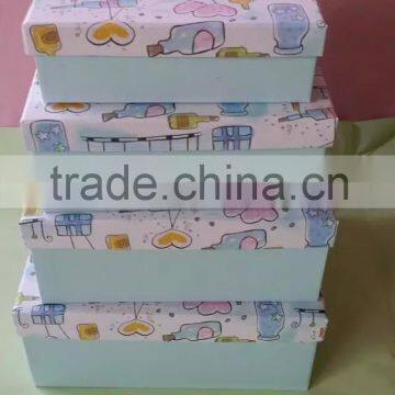 Rectangular Elegant Paper Gift Box Set With Ribbon photo-2