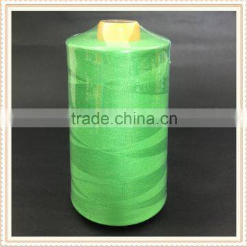 Yarn Dyed Fabric 100 Pct Spun Polyester Yarn Sewing Threads With Plastic Tube