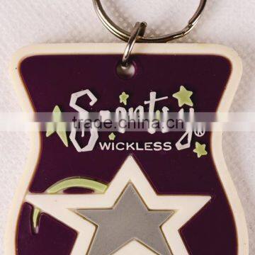 Star Soft Pvc Keychain Pvc Rubber Key Chain photo-3