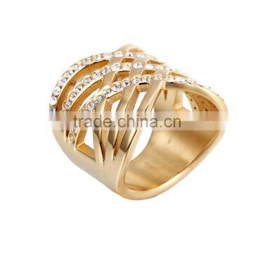 Wholesale American Solid Gold Plated Diamond Solitaire Ring Jewelry photo-5
