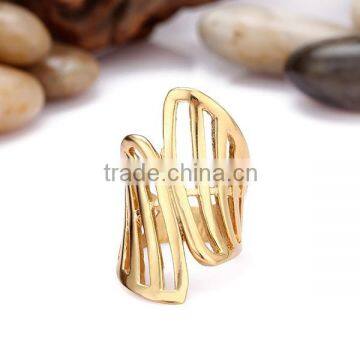 fancy new designs 14k gold plated stainless steel diamond full finger ring models for men