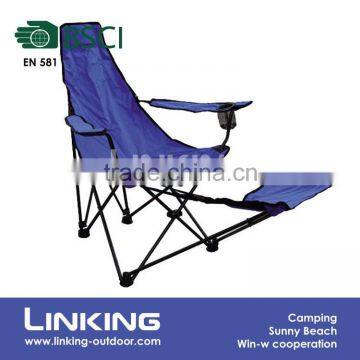 Triangle Shape Blue Folding Master Chair With Footrest
