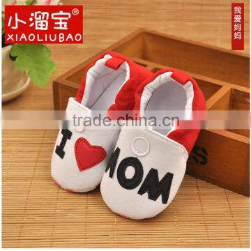 Xiaoliubao 2016 high quality soft sole baby shoes moccasins baby shoe