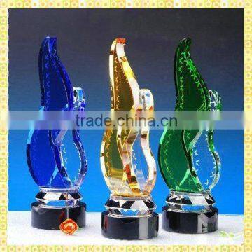 Cutting Colors Crystal Music Trophy For Arbor Day Crystal Gifts