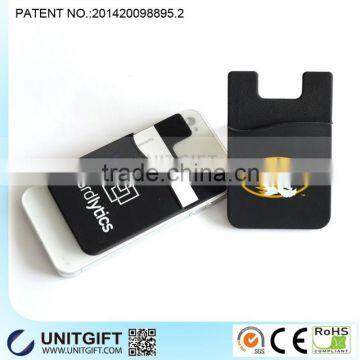 Personalized mobile accessory 3M sticker silicone adhesive sticky cell phone smart wallet