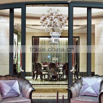 Facade curved sliding door