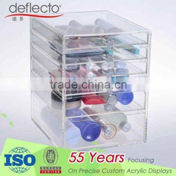 Acrylic Cosmetic Storage Display Box with 6-tiers /acrylic storage box/Modern Design Acrylic Makeup Storage box