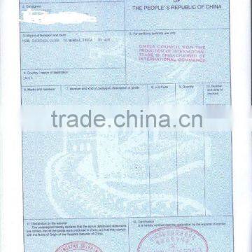 Certificate of Origin in Shanghai