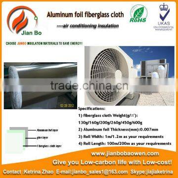 Aluminum Foil Fiber Glass Cloth used as air conditioning insulation material