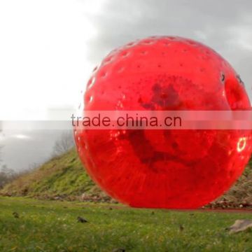 3m red zorb ball,high quality inflatable zorbing ball,cheap price hill ball