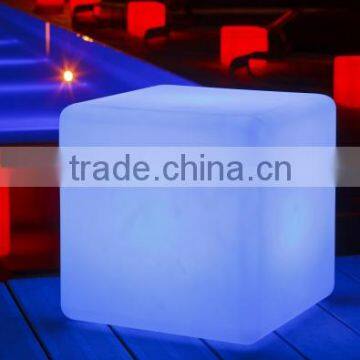 Light up PE Plastic Chairs/led Chair/light Cube Seat