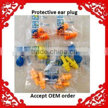 Guangzhou yellow orange hot sale disposable ear plugs with cheap price