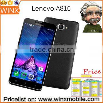 Lenovo A816 4G FDD TDD LTE Android 4.4 Smartphones Quad Core 1GB RAM 8GB ROM 5.5 inch 8MP Camera GPS WIFI online shopping