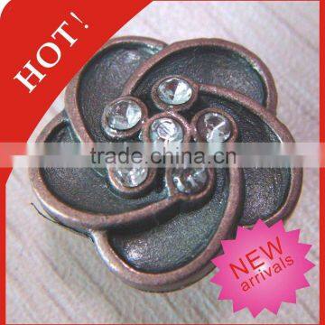 Newest Crystal Jeans Alloy Button