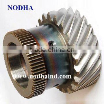 Hard teeth helical gear, special gear, custom made gear with long hub