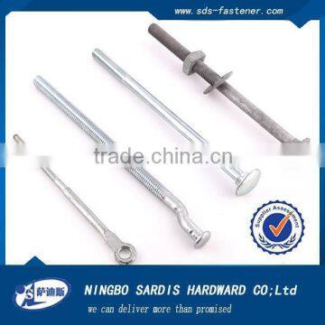 Carbon steel roofing bolt with hex nut