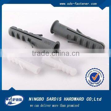 Ningbo manufacture and supplier concrete wall anchors plastics made in china