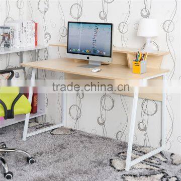 new desk 2016 hot top simple home office cheap computer desk with shelf