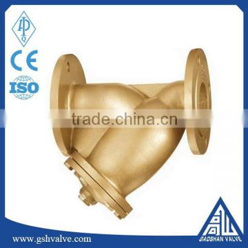 brass flanged y filter