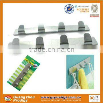 super adhesive 430#S'S coat hook rack (4 hooks)