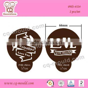 Cupcake Topper decoration cake border stencils set