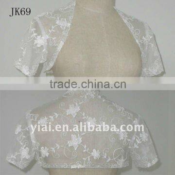 JK69 women Beaded Long sleeves wedding jacket