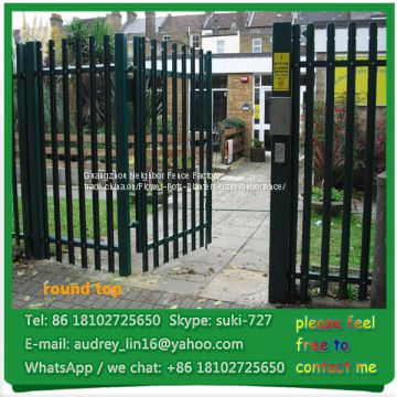 hot sale galvanized powder coated standard palisade wrought iron fence