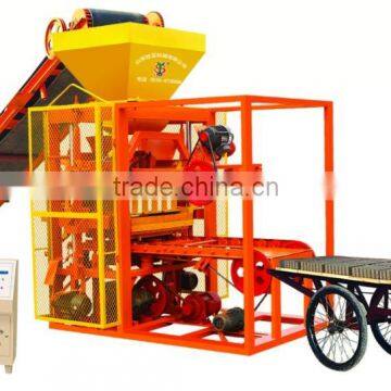 Low investment Shengya Brand QTJ4-26A vibration cement hollow brick/paver block forming machine concrete block shaping equipment