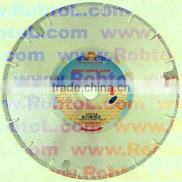 (ELAE) Segmented Electroplated Diamond Cutting Blade with Protection Segments and Flange/Electroplated Diamond Blade