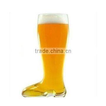 good quality boot beer glass with customized logo printing