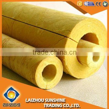 Lightweight thermal acoustic mineral rock wool pipe insulation